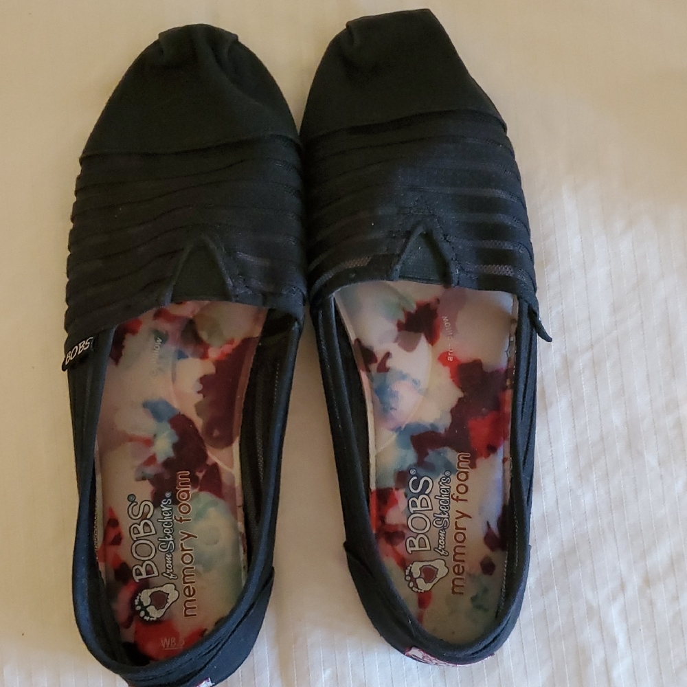 Skechers Women's Black BOBS Flats